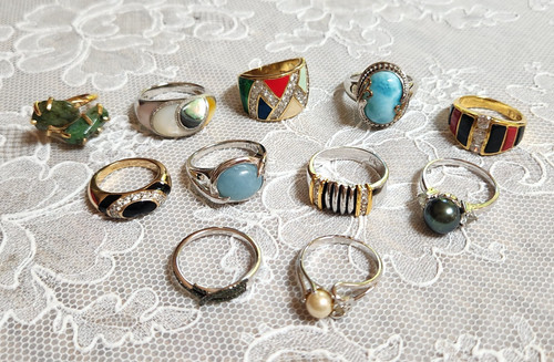 Lot estate rings - lot, 11