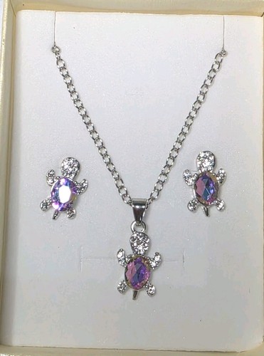 Turtle necklace earrings - turtle, &