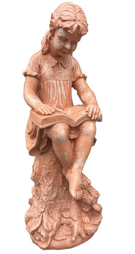 89cm mary reading girl - reading, girl"