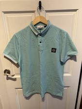 Men’s Light Blue Stone Island Polo Shirt Size L