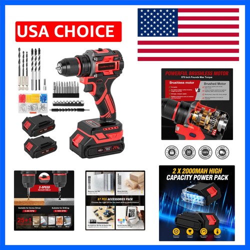 Cordless drill 21v brushless - cordless, drill,