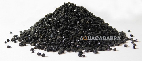 Black glass gravel 25kg - glass,