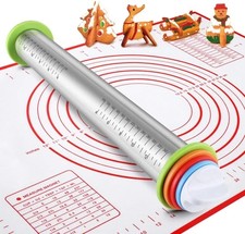 Stainless steel rolling pin - steel,