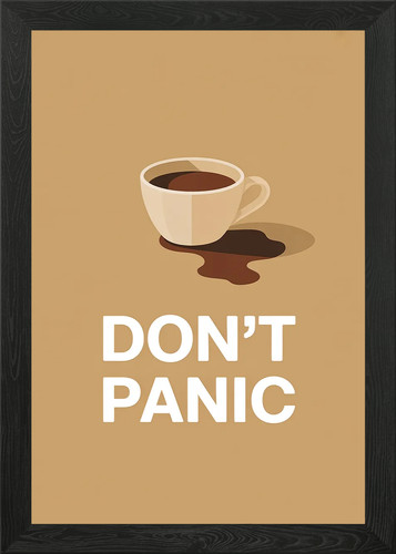 Don panic coffee - don't, spill