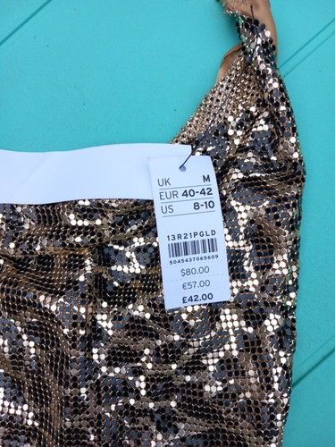 Topshop gold chainmail - chainmail, leopard