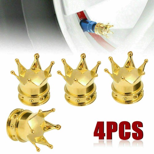 4pcs gold crown - gold, car
