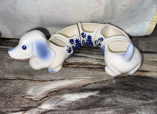 Blue willow dog - blue, ￼