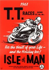 VINTAGE POSTER IOM TT Races