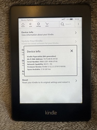 Amazon kindle paperwhite 6th - kindle,