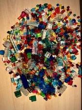 Lego Transparent Assorted Small Parts/Bricks Bundle Approx 300g