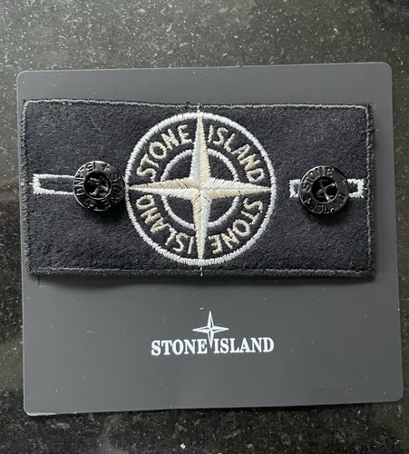 Stone island badge with - stone,