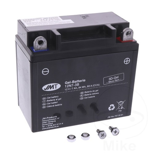 Jmt battery 12n7 gel - jmt, fits