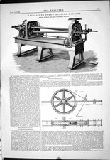 Old Fairbairn Screw Rolling Machine Kendall Gent 1884 Electric Light Victorian