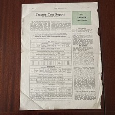 Farm Mechanization November 1951 The Garner Light Tractor Test Report