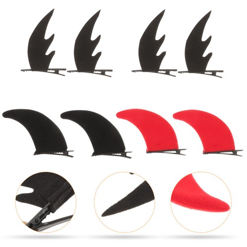 Pairs devil horns hair clips - 4,