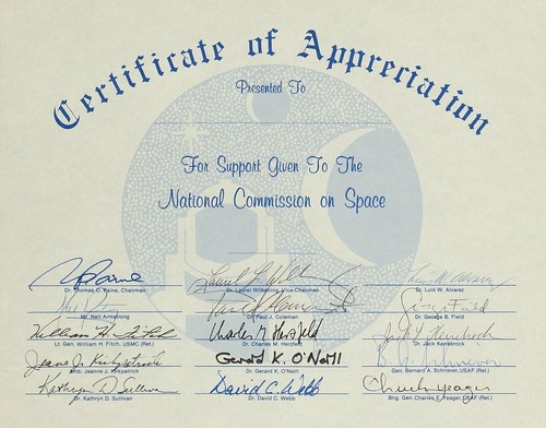 National commission space - commission, on