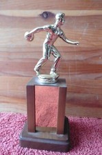 Vintage Bowling trophy Wooden