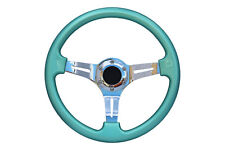 Mint Green Chrome TS aftermarket sports steering wheel 6x70mm PCD