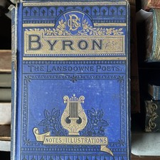 Byron Poetical Works Lansdowne Poets Rare Antique Illustrated Poetry Book