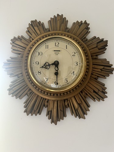 Sunburst mechanical wall clock - sunburst,