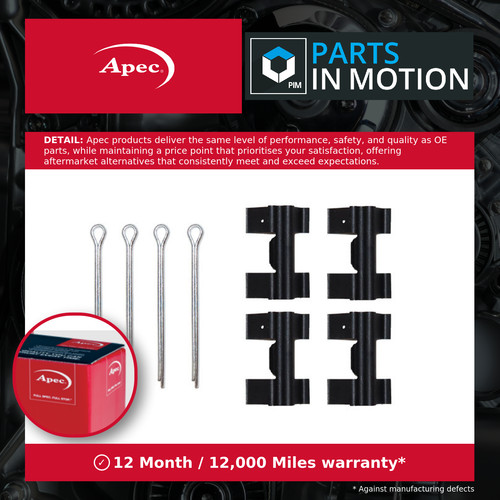Brake pad fitting kit - pad,