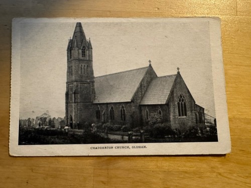 Postcard chadderton church - -,