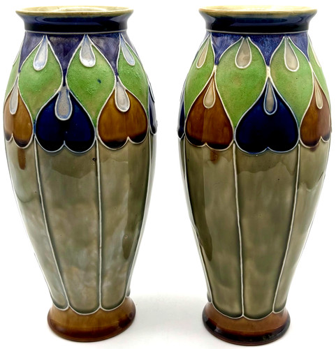 Royal doulton art - doulton, vases