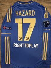 Eden Hazard Hand Signed Chelsea FC 2012/13 Home Jersey With Proof & COA