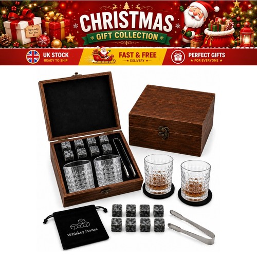 Whiskey stones set with - with, 2
