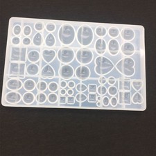 Cabochon Gems Epoxy Resin Casting Silicone Mold Jewelry Earrings Pendant Making