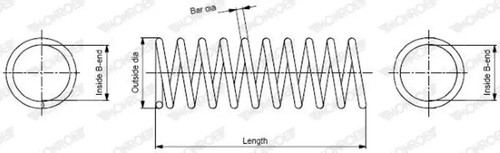 Suspension spring sp0608 - suspension,