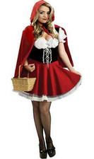 Forever Young Deluxe Little Red Riding Hood Storybook Fancy Dress Costume Medium