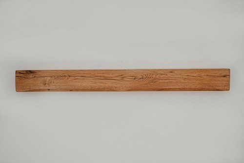 Oak beam mantel fireplace fire