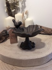 Cast Iron Flower Bird Bath