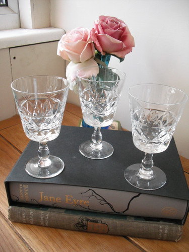 Lead crystal cut glass sherry - crystal,