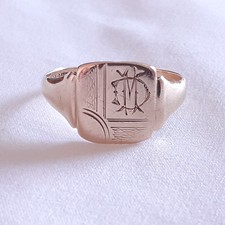 9ct Yellow Gold Mens Vintage