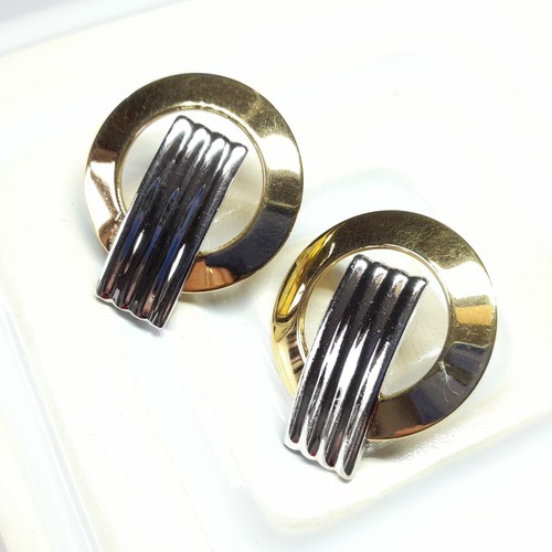 Vintage gold tone disc - vintage,