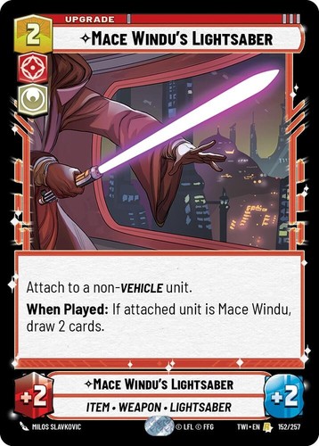 Swu mace windu lightsaber - windu's,