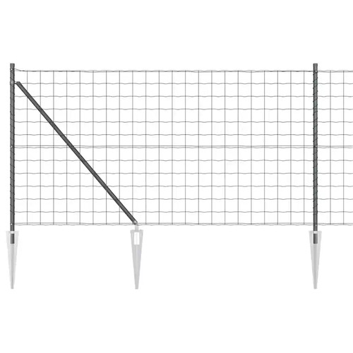 Euro fence with concrete base - fence,