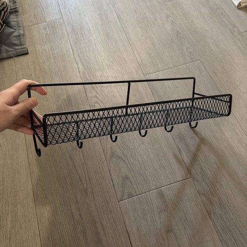 Wire wall shelf with holder - wall,