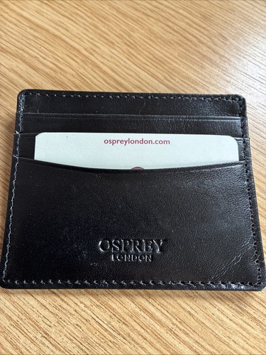 New osprey black leather - new, card