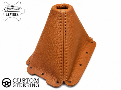 Mid brown genuine leather gear - leather,