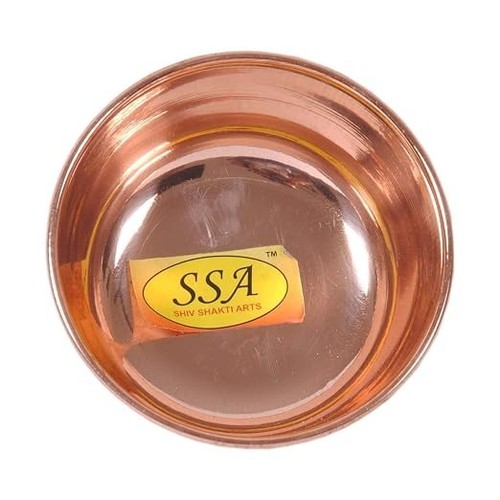 Copper solid serving bowl - serving,