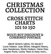 Christmas Collection of Cross stitch Chart 101-150 Drop down to select.