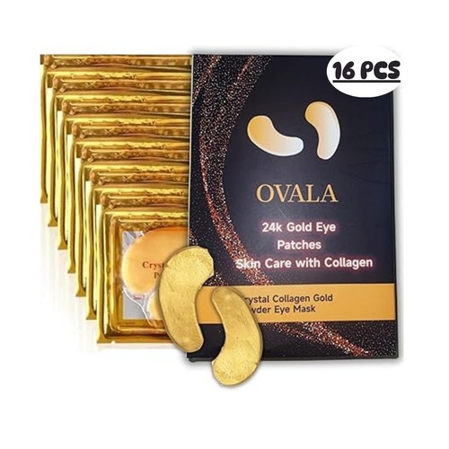 16pcs 24k gold eye patches - 24k,