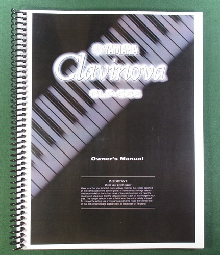 Yamaha clp 955 - yamaha, instruction