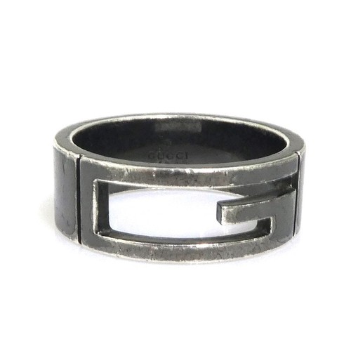 Auth gucci logo - gucci, silver