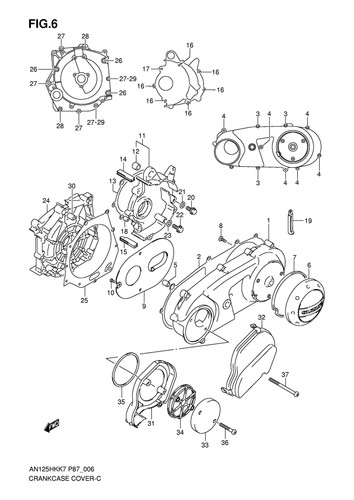 Suzuki genuine pin gs125 - pin, d