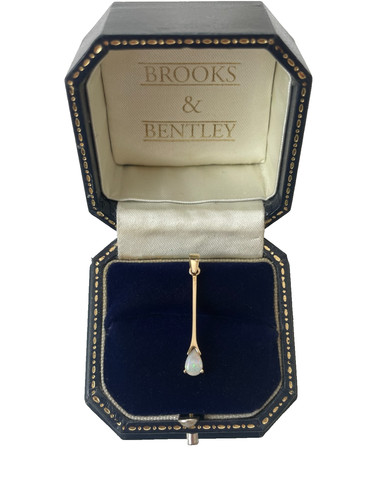9ct gold opal pendant - 9ct,