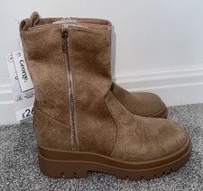 BNWT GEORGE @ ASDA CAMEL ZIP FASTENING BOOTS SIZE 4 RRP £26 SOLD OUT